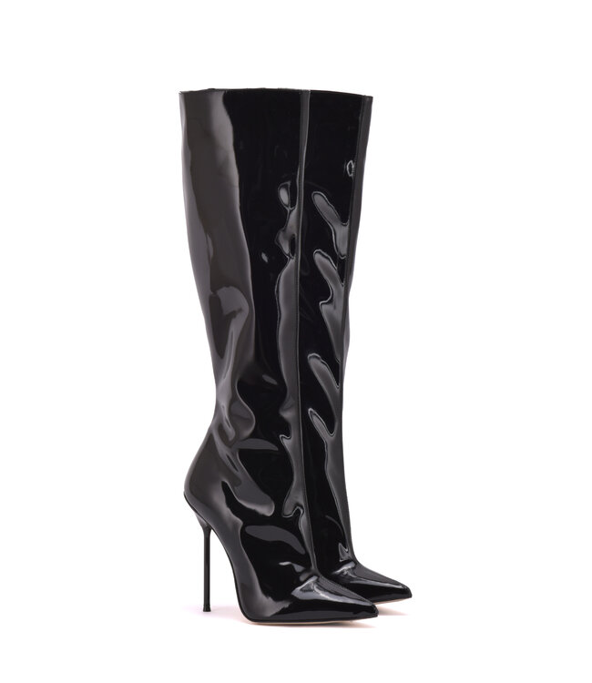 Sanctum JASMIN KNIESTIEFEL SCHWARZ GLÄNZEND