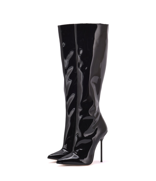 Sanctum JASMIN KNIESTIEFEL SCHWARZ GLÄNZEND