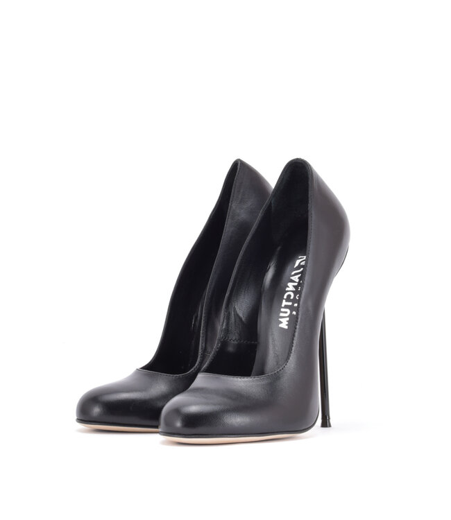 Sanctum Shoes VALENTINA ZWART MATTE GEITENLEER PUMPS MET RONDE NEUS