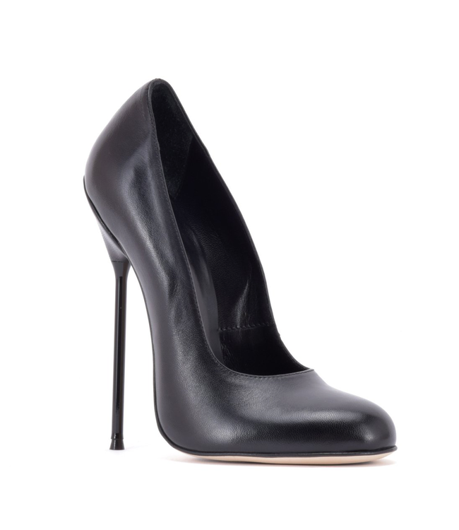Sanctum Shoes VALENTINA ZWART MATTE GEITENLEER PUMPS MET RONDE NEUS