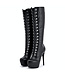 Sanctum Shoes NINA LACE UP PLATFORM BOOTS BLACK MATTE