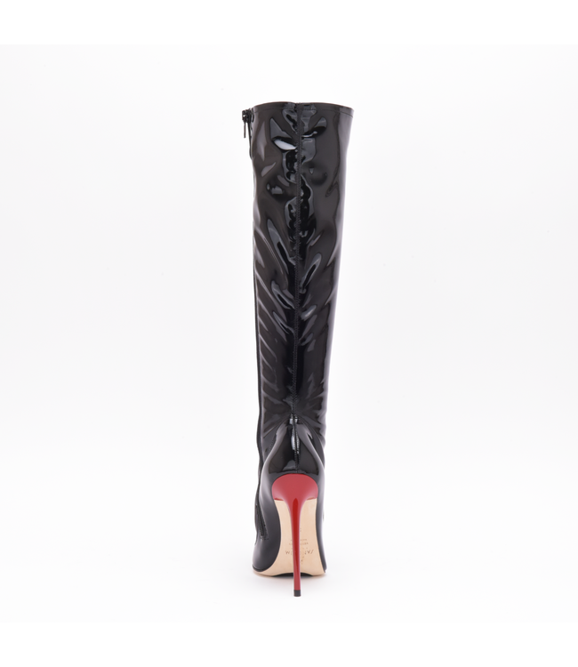 Sanctum IRIS SCHNÜRSTIEFEL SCHWARZ ROT GLÄNZEND