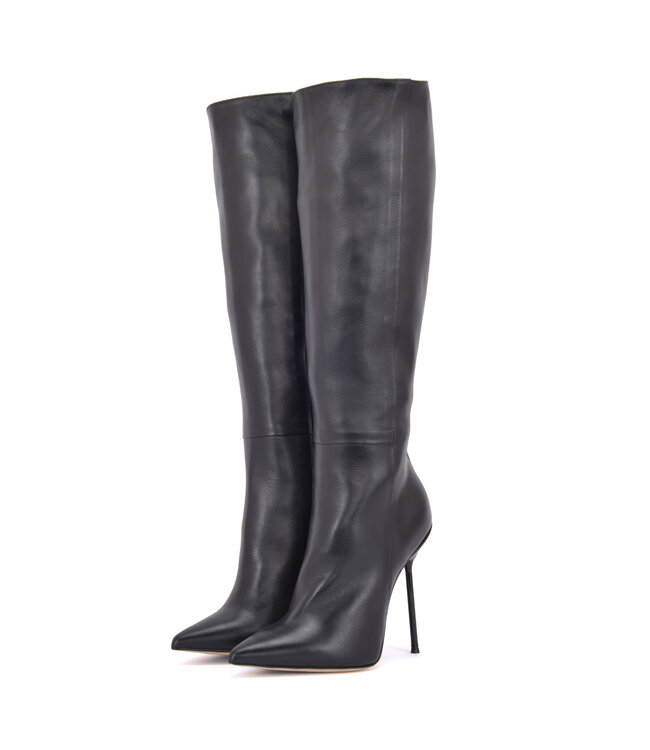 CUSTOM Sanctum JASMIN KNIESTIEFEL SCHWARZES NAPPA