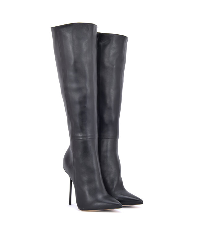 CUSTOM Sanctum JASMIN KNIESTIEFEL SCHWARZES NAPPA