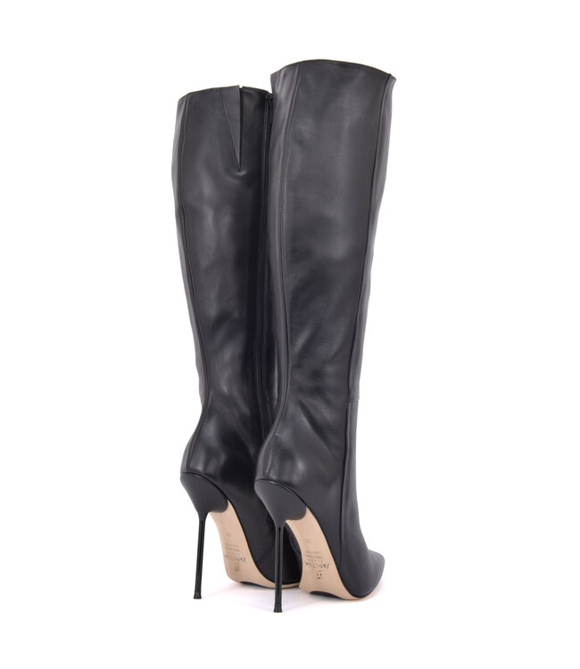 CUSTOM Sanctum JASMIN KNIESTIEFEL SCHWARZES NAPPA