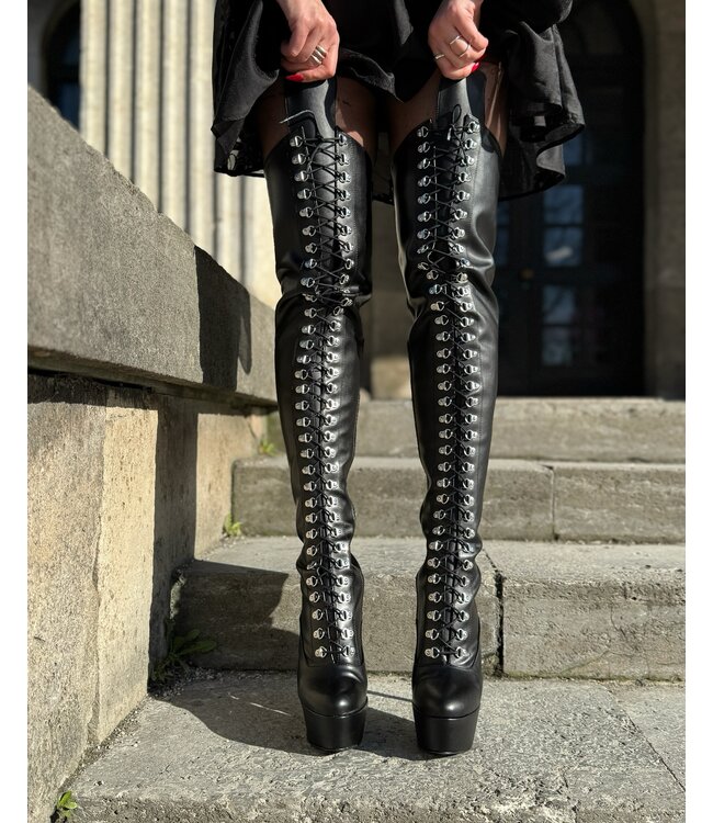 Sanctum Shoes NIGELLA VETERSLUITENDE DIJBOOTS ZWART MAT