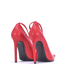ANNE EXTREME PUNTIGE PUMPS MET BANDJES RODE NAPPA