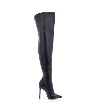 CUSTOM - VESPER THIGH BOOTS mit Reißverschluss hinten