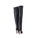 Sanctum Custom MANOUK THIGH BOOTS BLACK NAPPA with STUDS