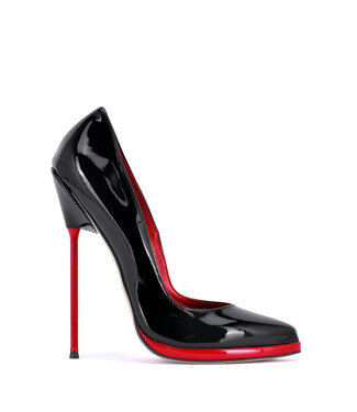 Sanctum  PHOEBE - EXTREME BLACK RED SHINY PUMPS