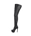 CUSTOM Hohe italienische Crotch-Stiefel ISIS mit Plateauabsatz aus echtem Leder