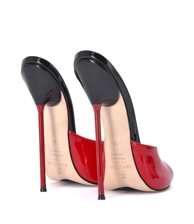 Extreme high Italian mules MAIA with metal needle heels