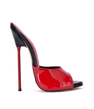 Sanctum  MAIA - EXTREME RED SHINY MULES