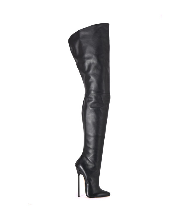 Sanctum VICTORIA CROTCH BOOTS BLACK NAPPA - Italian High Heels by