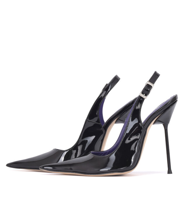 Sanctum Custom SCARLET POINTY SLINGBACK  PUMPS SCHWARZ GLÄNZEND