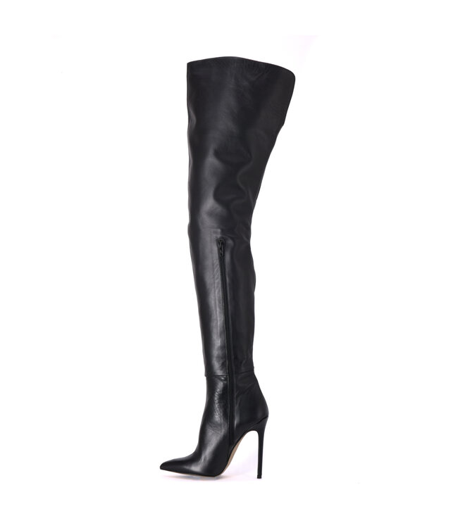 Custom made high Italian crotch boots VESTA with stiletto heels