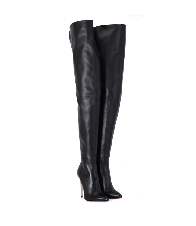 Custom made high Italian crotch boots VESTA with stiletto heels