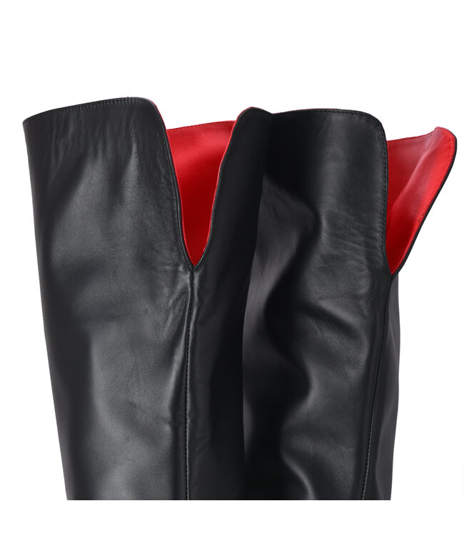 Custom hoge Italiaanse liesslaarzen VESTA met stilettohakken