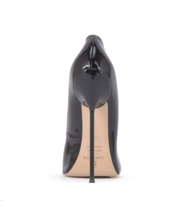 CUSTOM - Italiaanse sandalen VALENTINA  met metalen hakken met paarse inleg