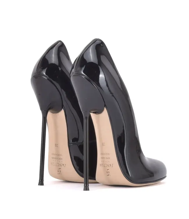 CUSTOM - Italian sandals VALENTINA with metal heels with purple inlay