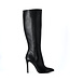 Hohe italienische Kniestiefel VESTA mit 10 cm Pfennigabsatz aus echtem Leder