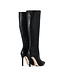 High Italian knee boots VESTA with 10cm stiletto heels in genuine leather