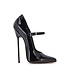 CUSTOM - TAMARA ZWARTE GLANZENDE BANDJES PUMPS