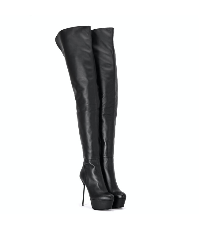 Italienische Stiefeletten ISABELLA mit Plateau aus Echtleder