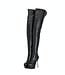 Italienische Stiefeletten ISABELLA mit Plateau aus Echtleder