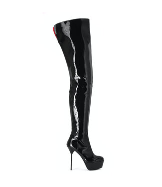 Sanctum  ISABELLA CROTCH BOOTS SCHWARZE LACKIERUNG