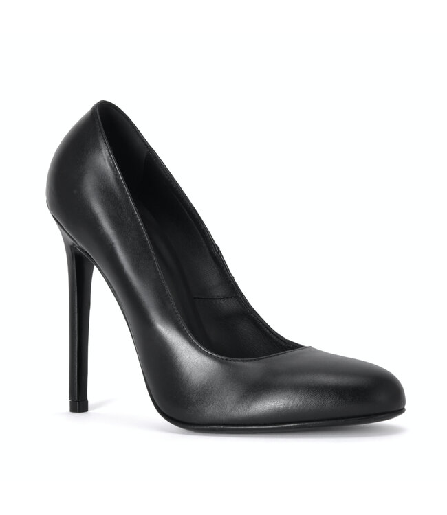 Sanctum Shoes VALERIE ZWART MAT GEITENLEER PUMPS MET RONDE NEUS