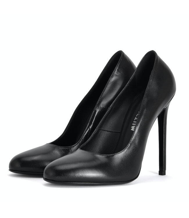 Sanctum Shoes VALERIE SCHWARZE MATT-PUMPS AUS ZIEGENLEDER MIT RUNDER NENSE