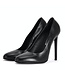 Sanctum Shoes  VALERIE BLACK MATTE GOAT LEATHER ROUND NOSED PUMPS