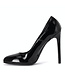 Sanctum Shoes VALERIE ZWARTE GLANZENDE LAKLEREN PUMPS MET RONDE NEUS