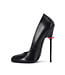 Sanctum Shoes VALENTINA RED ALERT EDITION ZWART MAT GEITENLEER PUMPS MET RONDE NEUS