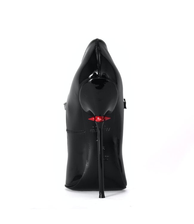 Sanctum Shoes TAMARA RED ALERT EDITION ZWARTE GLANZENDE BANDJES PUMPS