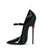 Sanctum Shoes TAMARA RED ALERT EDITION ZWARTE GLANZENDE BANDJES PUMPS