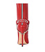 LEDERSTIEFELGÜRTEL LEA - 2CM - EINZELKETTE - ROT NAPPA