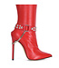 LEDERSTIEFELGÜRTEL LEA - 2CM - EINZELKETTE - ROT NAPPA
