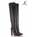 Long thigh high boots with high block heels-Outlet