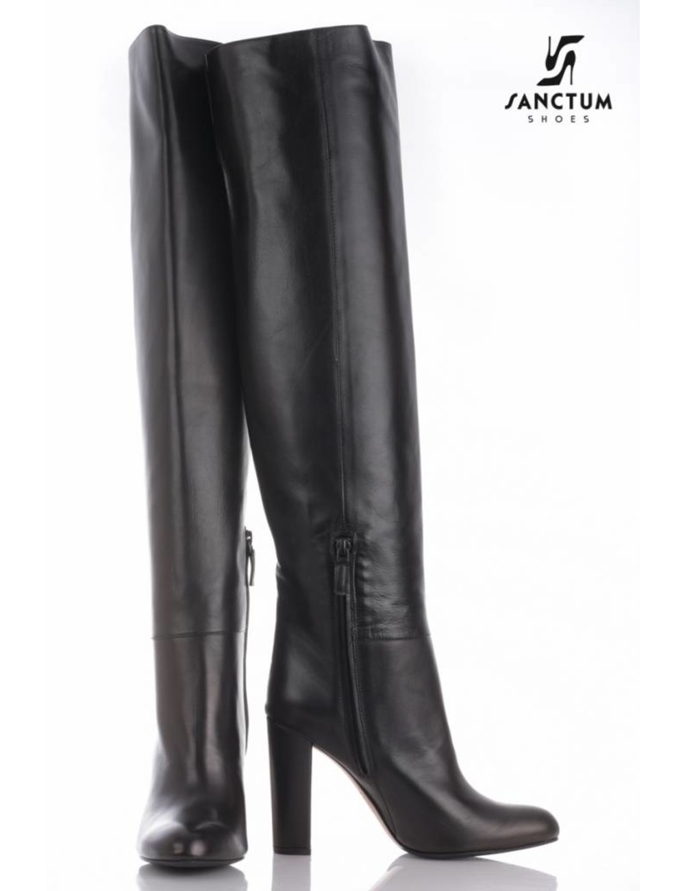 real leather thigh boots
