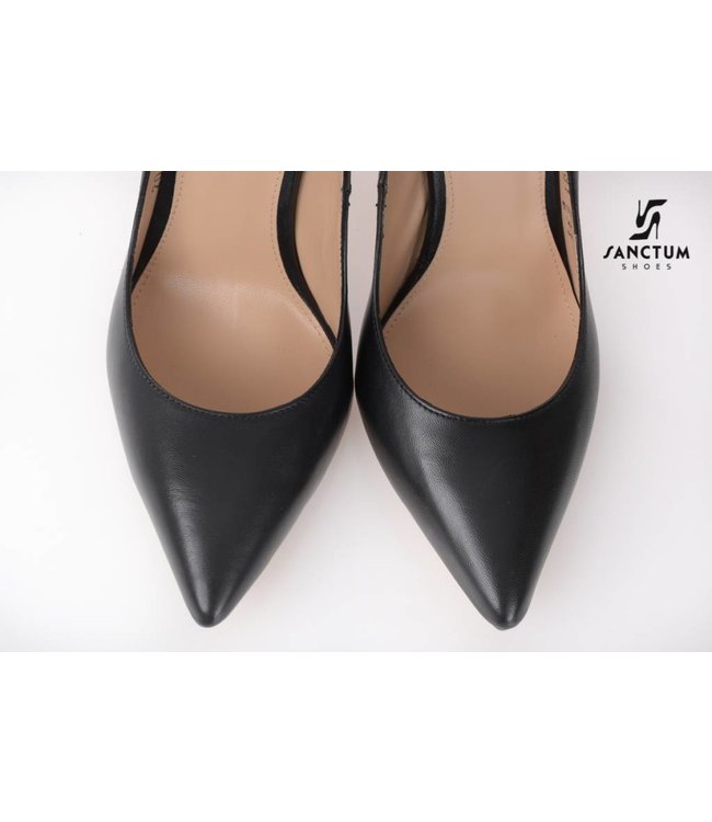 Italiaanse lederen pumps met dunne hakken-OUTLET