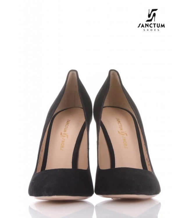 Italiaanse suède pumps met dunne hakken-OUTLET
