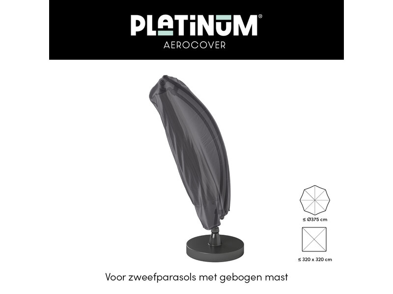 Platinum Aerocover zweefparasolhoes XL boog - 250x85 cm. - met stok