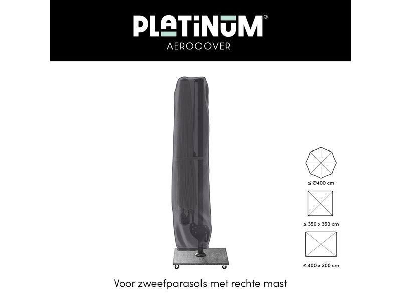 Platinum Aerocover zweefparasolhoes - 292x60/65 cm. - met stok