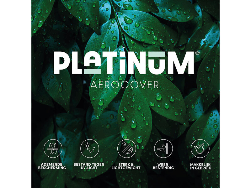 Platinum Aerocover parasolhoes voor stokparasol - 165x25/35 cm. - met stok