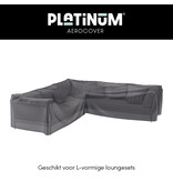 Platinum Aerocover L vormige loungesethoes 220x220x70h cm.