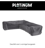 Platinum Aerocover L vormige loungesethoes 330x255x70h cm. - links