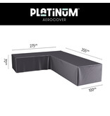 Platinum Aerocover L vormige loungesethoes 355x275x70h cm. - links