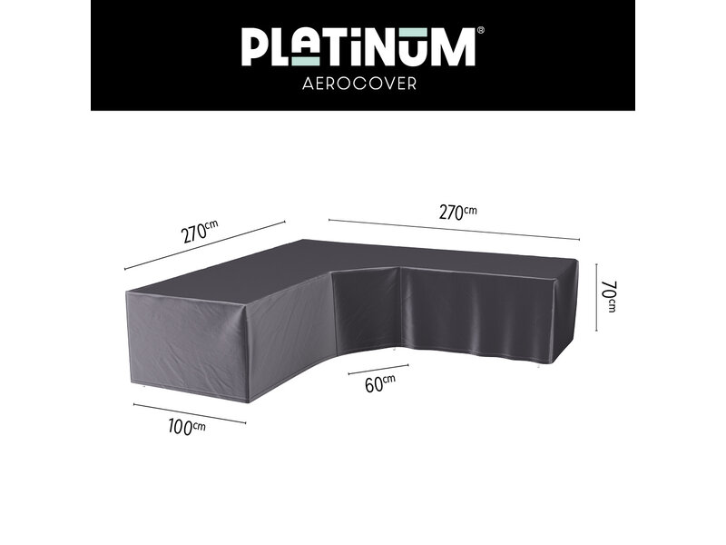 Platinum Aerocover L vormige loungesethoes 270x270x70 cm. - XL hoek